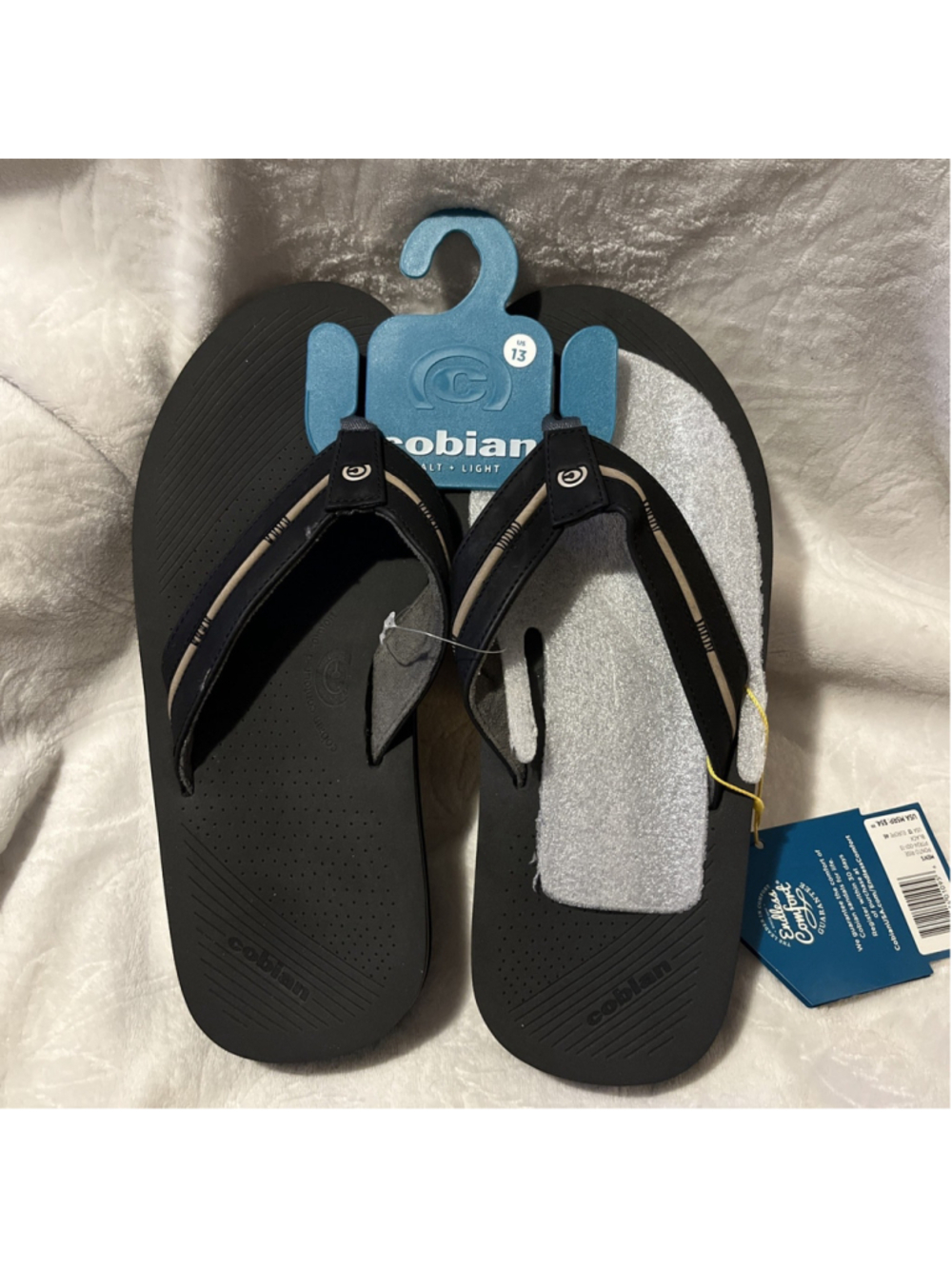 Men’s Ponto Rise Cobian Flip Flops Men’s 13 Brand New PTR24-001-13 Salt Light